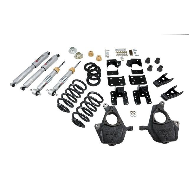 BELLTECH 643SP LOWERING KITS  Front And Rear Complete Kit W/ Street Performance Shocks 2007-2013 Chevrolet Silverado/Sierra (Std Cab) 3 in. or 4 in. F/5 in. or 6 in. R drop W/ Street Performance Shocks