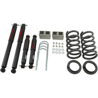 BELLTECH 627ND LOWERING KITS  Front And Rear Complete Kit W/ Nitro Drop 2 Shocks 1998-2003 Chevrolet Blazer/Jimmy 6 cyl. (except Extreme) 2 in. or 3 in. F/3 in. R drop W/ Nitro Drop II Shocks