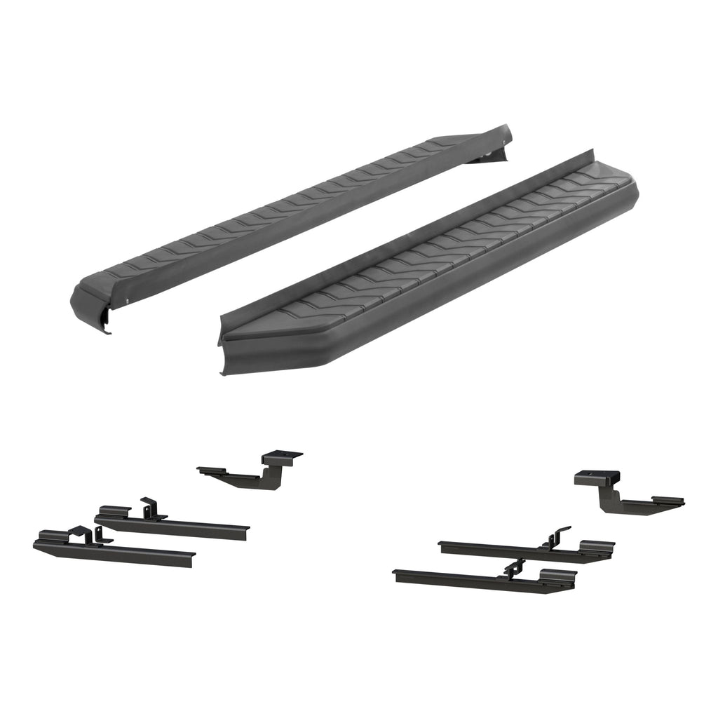 AeroTread 5" x 70" Black Stainless Running Boards Select Nissan Rogue