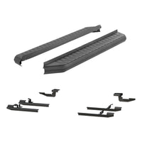 AeroTread 5" x 70" Black Stainless Running Boards Select Nissan Rogue