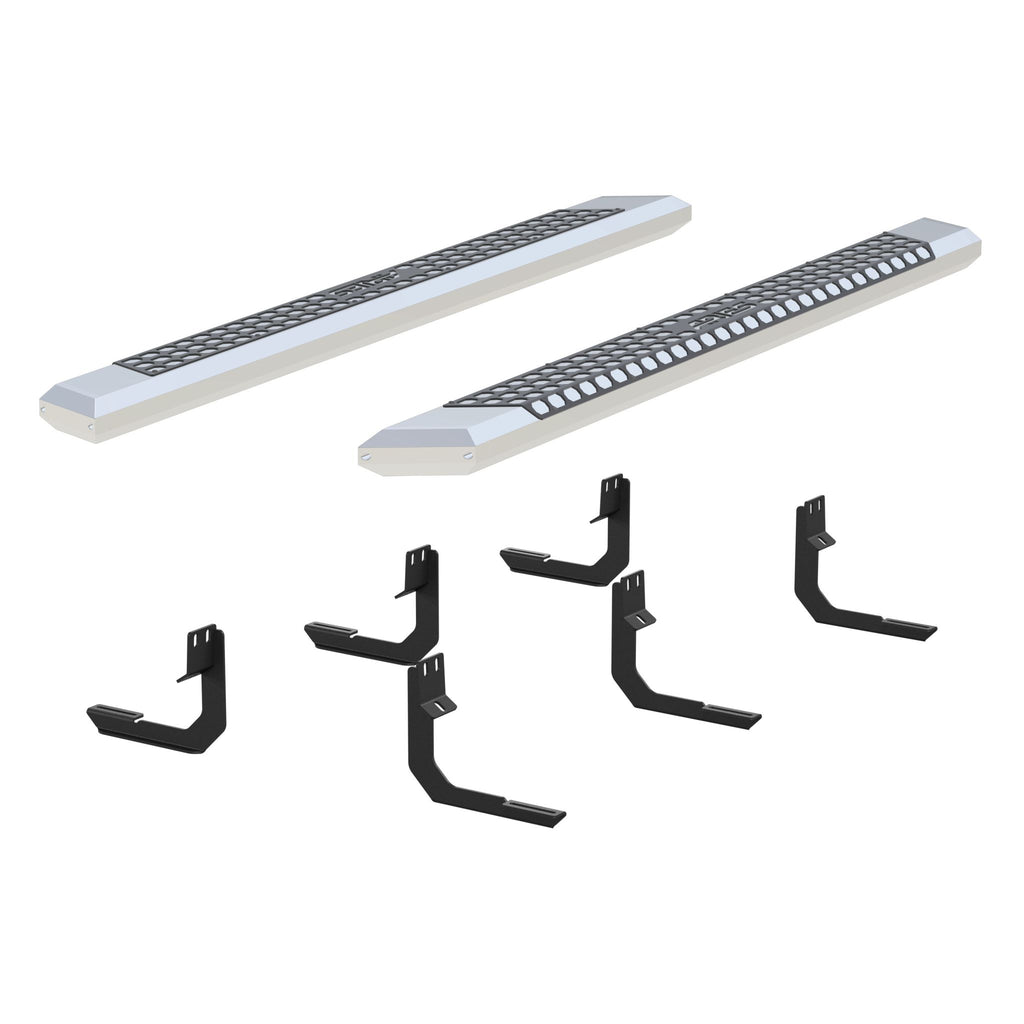 AdvantEDGE 5-1/2" x 75" Chrome Aluminum Side Bars Select Nissan Titan