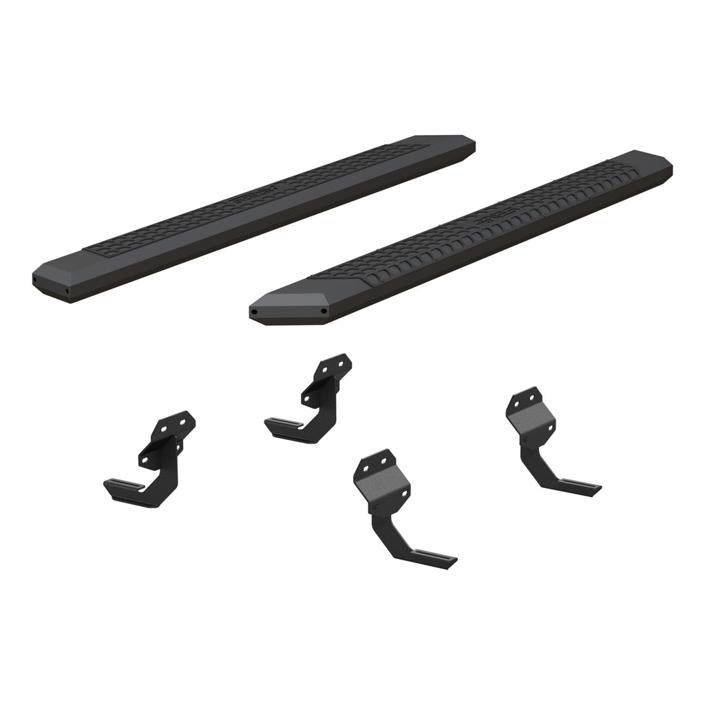 AdvantEDGE 5-1/2" x 75" Black Aluminum Side Bars Select Ford F150 F250 F350