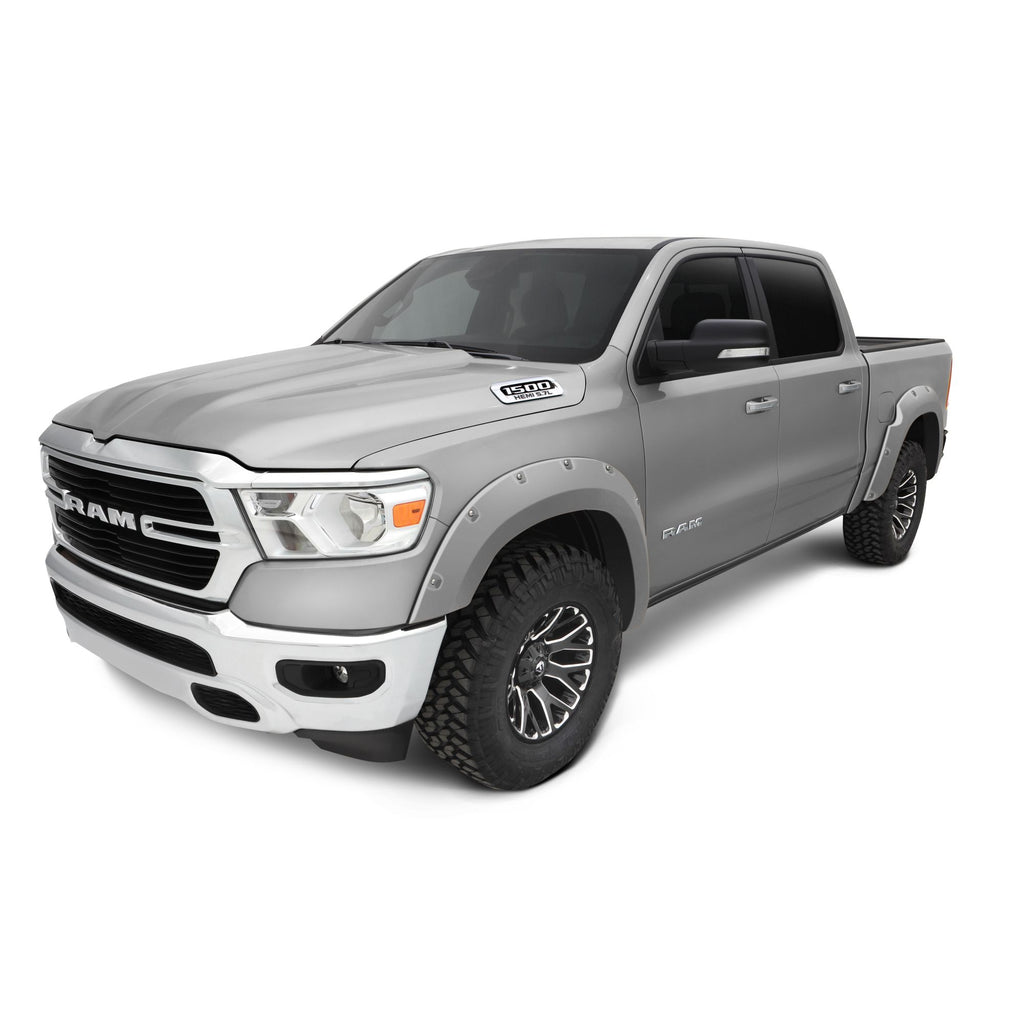 Bushwacker 50915-65 Pocket/Rivet Style Color Matched Granite Crystal Metallic 4-Piece Fender Flare Set for 2016-2018 Dodge Ram 1500 (Excludes R/T/Rebel); 2019-2022 Ram 1500 Classic (Excludes Rebel Models)