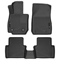 Husky Liners 96701 | Husky Liners Front & 2nd Seat Floor Liners; Front & 2nd Seat Floor Liners, Fits 16-C CX-3 WEATHERBEATER SERIES BLACK
