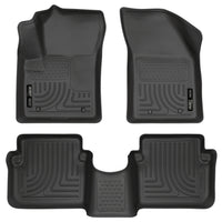 Husky Liners 98091 | Husky Liners Front & 2nd Seat Floor Liners, Fits 11-14 CHRYSLER 200/AVENGER WEATHERBEATER FRONT & 2ND SEAT FLOOR LINERS BLACK