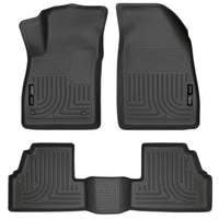 Husky Liners 98271 | Husky Liners Front & 2nd Seat Floor Liners, Fits 13-C ENCORE FRONT/2ND SEAT LINERS WEATHERBEATER BLACK