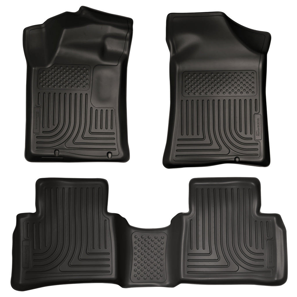 Husky Liners 98641 | Husky Liners Front & 2nd Seat Floor Liners, Fits 13-13 ALTIMA CUSTOM MOLDED WEATHERBEATER FRONT & 2ND SEAT FLOOR LINERS BLACK
