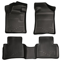 Husky Liners 98641 | Husky Liners Front & 2nd Seat Floor Liners, Fits 13-13 ALTIMA CUSTOM MOLDED WEATHERBEATER FRONT & 2ND SEAT FLOOR LINERS BLACK