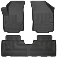 Husky Liners 99131 | Husky Liners Front & 2nd Seat Floor Liners, Fits 18-C EQUINOX FRONT/2ND SEAT FLOOR LINERS BLACK