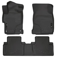 Husky Liners 99441 | Husky Liners Front & 2nd Seat Floor Liners, Fits 14-15 CIVIC SEDAN WEATHERBEATER SERIES FRONT/2ND SEAT FLOOR LINERS BLACK