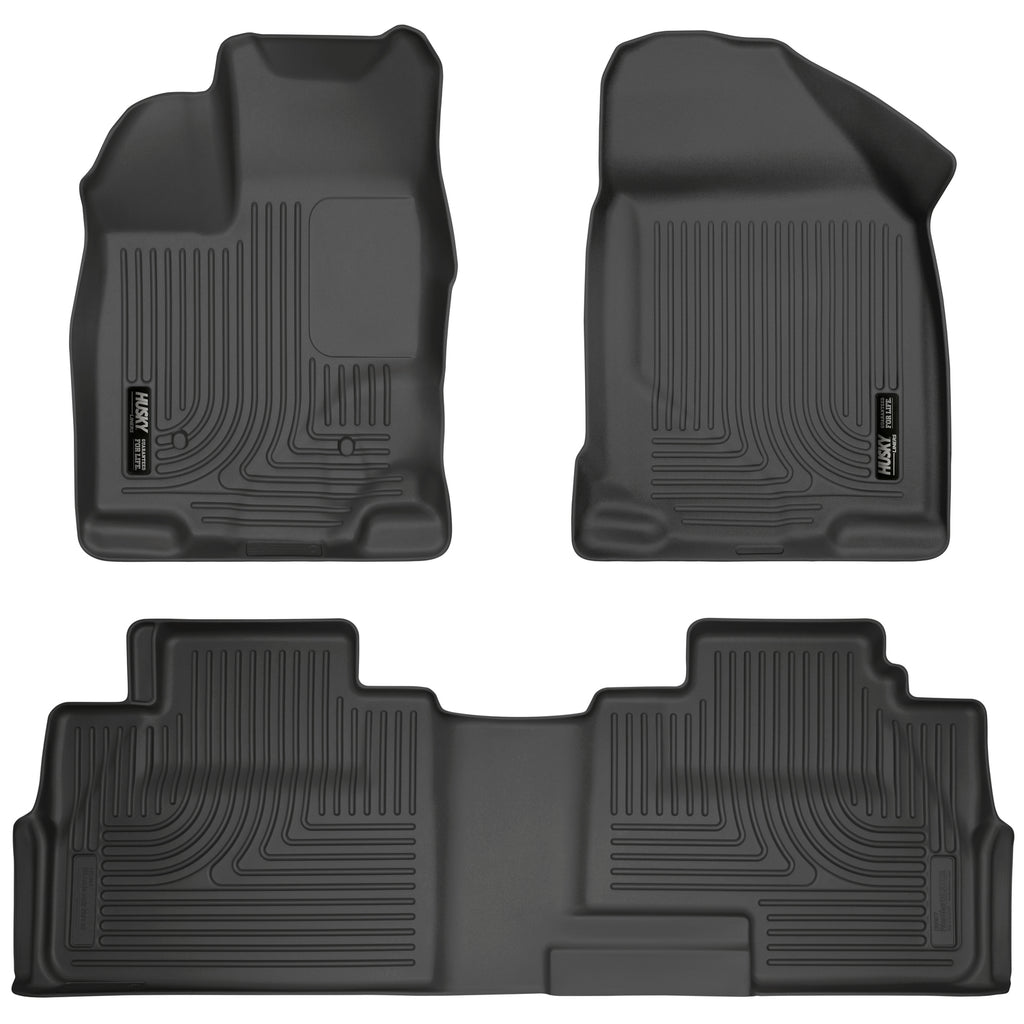 Husky Liners 99761 | Husky Liners Front & 2nd Seat Floor Liners, Fits 07-14 EDGE 07-15 MKX FRONT/2ND SEAT LINERS WEATHERBEATER BLACK