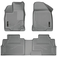 Husky Liners 99762 | Husky Liners Front & 2nd Seat Floor Liners, Fits 07-14 EDGE 07-15 MKX FRONT/2ND SEAT LINERS WEATHERBEATER GREY