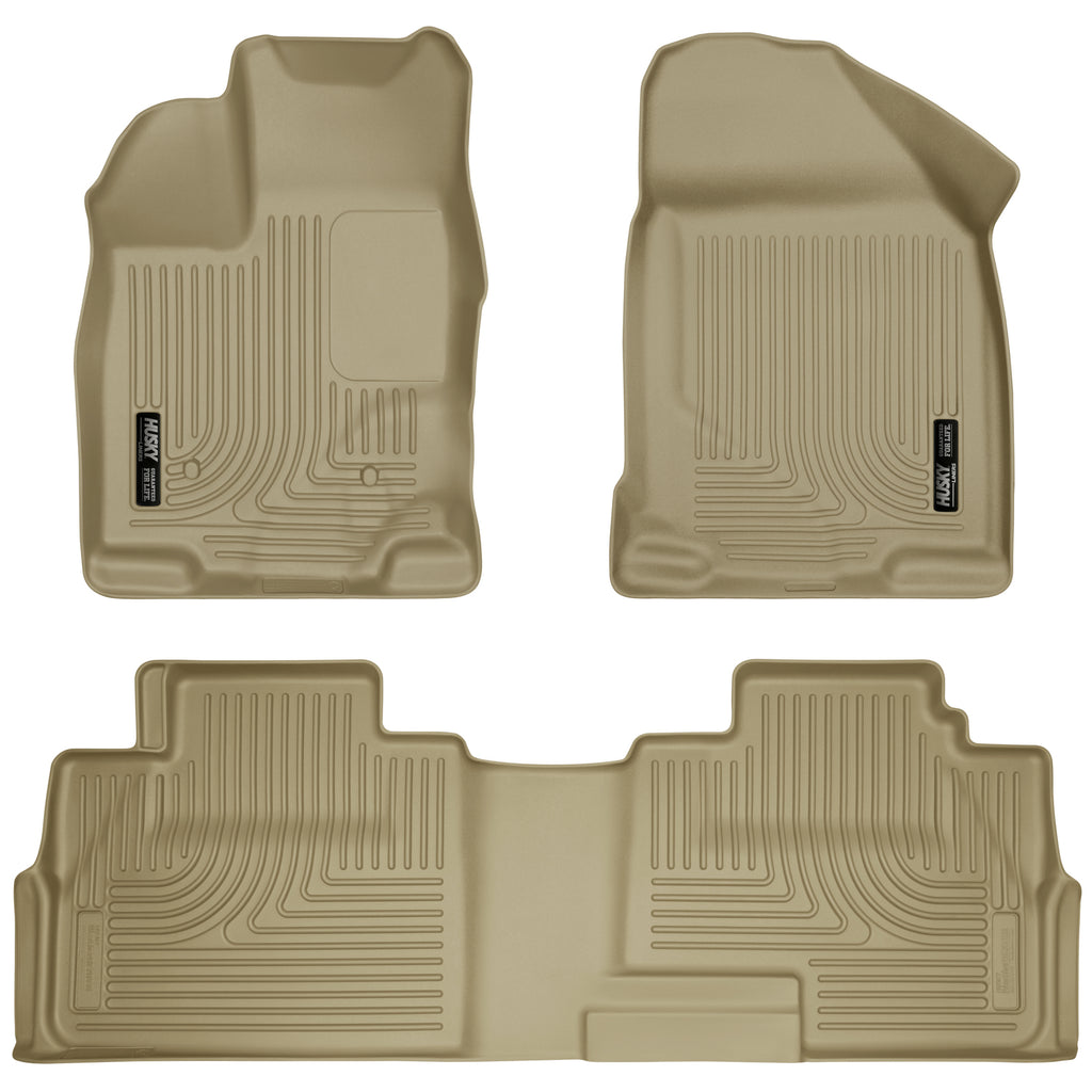 Husky Liners 99763 | Husky Liners Front & 2nd Seat Floor Liners, Fits 07-14 EDGE 07-15 MKX FRONT/2ND SEAT LINERS WEATHERBEATER TAN
