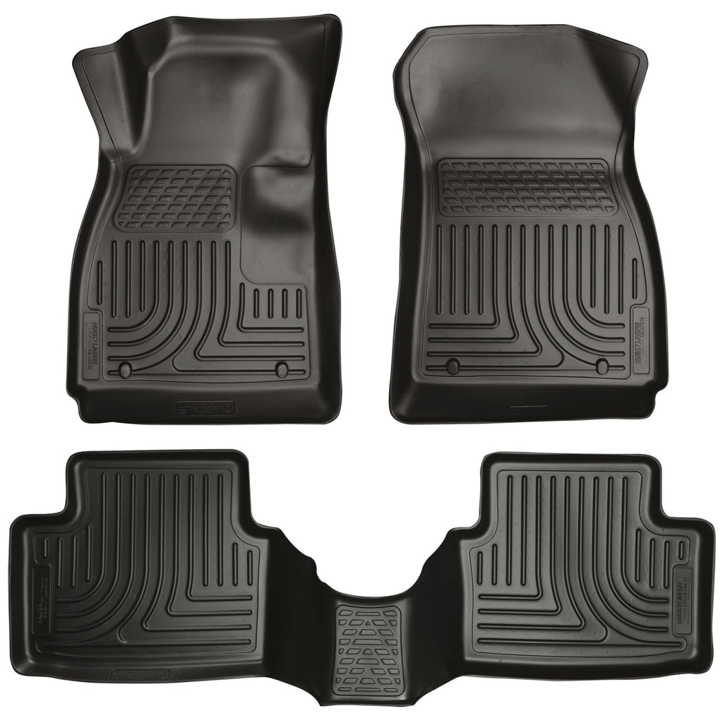 Husky Liners 99791 | Husky Liners Front & 2nd Seat Floor Liners, Fits 14-16 6 GRAND TOURING/SPORT/TOURING FRONT/2ND SEAT FLOOR LINERS BLACK