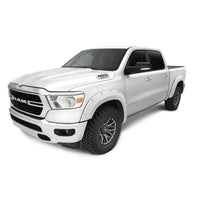 Bushwacker 50915-15 Pocket/Rivet Style Color Matched Bright White 4-Piece Fender Flare Set for 2016-2018 Ram 1500 (Excludes R/T/Rebel); 2019-2022 Ram 1500 Classic