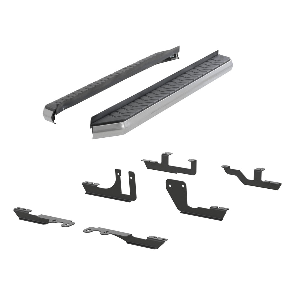 AeroTread 5" x 76" Polished Stainless Running Boards Select Traverse Acadia