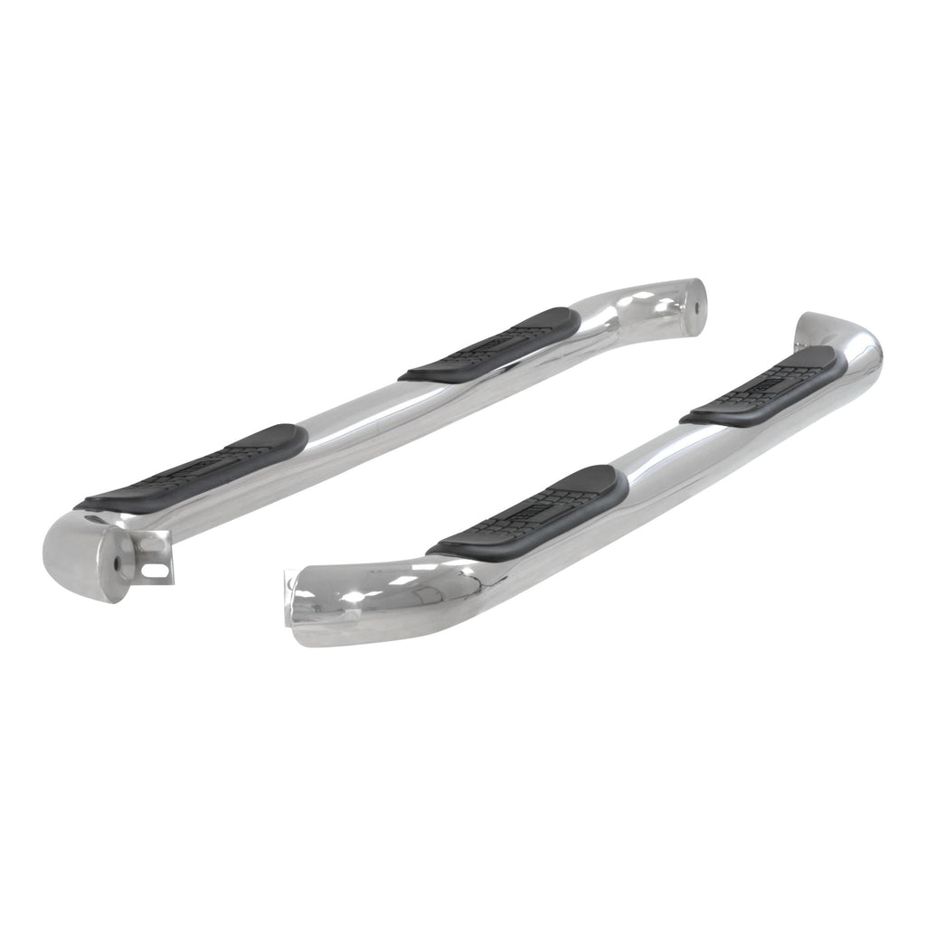 3" Round Polished Stainless Side Bars Select Hyundai Santa Fe