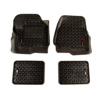 All Terrain Floor Liner Kit Black; 17-18 Ford F250