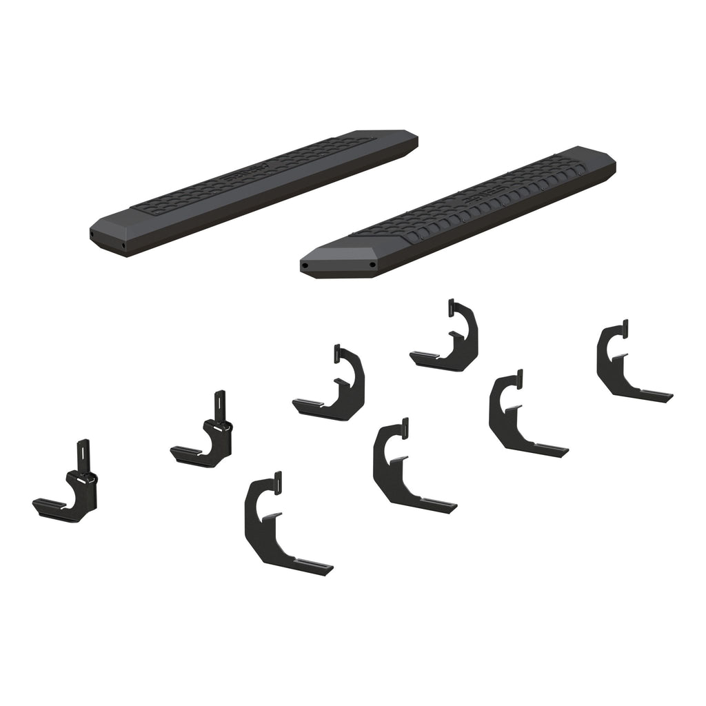 AdvantEDGE 5-1/2" x 53" Black Aluminum Side Bars Select Silverado Sierra