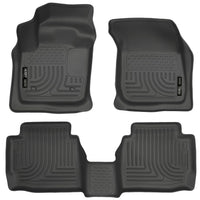 Husky Liners 99751 | Husky Liners Front & 2nd Seat Floor Liners, Fits 13-16 FUSION FWD ONLY FRONT/2ND SEAT FLOOR LINERS BLACK