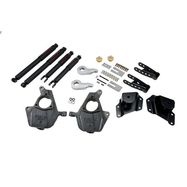 BELLTECH 656ND LOWERING KITS  Front And Rear Complete Kit W/ Nitro Drop 2 Shocks 2005-2006 Chevrolet Silverado/Sierra (Std Cab w/ Factory Front Torsion bar) 3 in. or 4 in. F/4 in. R drop W/ Nitro Drop II Shocks