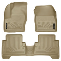 Husky Liners 99743 | Husky Liners Front & 2nd Seat Floor Liners, Fits 13-C ESCAPE WEATHERBEATER FRONT & 2ND SEAT FLOOR LINER TAN