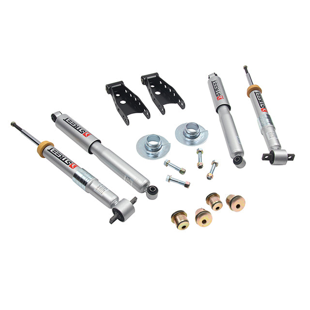 BELLTECH 645SP LOWERING KITS  Front And Rear Complete Kit W/ Street Performance Shocks 2007-2013 Chevrolet Silverado/Sierra ((All Cabs) 2WD/4WD) +1 in. to -2 in. F/2 in. or 3 in. R drop W/ Street Performance Shocks