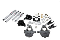 BELLTECH 661SP LOWERING KITS  Front And Rear Complete Kit W/ Street Performance Shocks 2005-2006 Chevrolet Silverado/Sierra (Ext Cab w/ Factory Front Torsion bar) 3 in. or 4 in. F/4 in. R drop W/ Street Performance Shocks