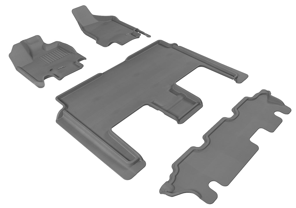 3D MAXpider DODGE GRAND CARAVAN WITH STOW'N GO BUCKET 2ND ROW 2008-2020 KAGU GRAY R1 R2 R3