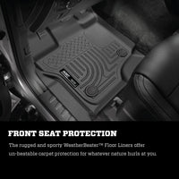 Husky Liners 99713 | Husky Liners Front & 2nd Seat Floor Liners (Footwell Coverage), Fits 12-16 F250/F350/F450 SUPER DUTY CREW CAB(W/O MAN TRANSFER) FRONT/2ND SEAT FLOOR LINERS TAN