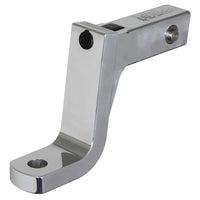 Aluminum ball mount with integrated lock system 6'' drop 5'' rise, 1'' ball hole