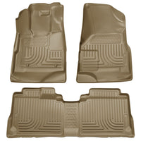 Husky Liners 98143 | Husky Liners Front & 2nd Seat Floor Liners, Fits 10-15 SRX CUSTOM MOLDED FRONT & 1 PC SECOND SEAT FLOOR LINERS TAN