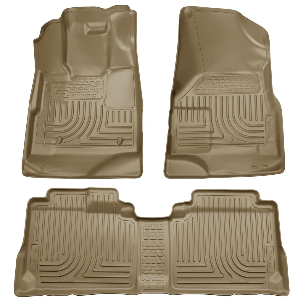 Husky Liners 98353 | Husky Liners Front & 2nd Seat Floor Liners, Fits 09-12 ESCAPE/09-11 MARINER/TRIBUTE WEATHERBEATER FRONT & 2ND SEAT FLOOR LINERS TAN