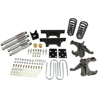 BELLTECH 707SP LOWERING KITS  Front And Rear Complete Kit W/ Street Performance Shocks 1973-1987 Chevrolet C10 (1 1/4 in. Rotor) 4 in. F/6 in. R drop W/ Street Performance Shocks