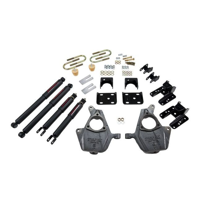 BELLTECH 679ND LOWERING KITS  Front And Rear Complete Kit W/ Nitro Drop 2 Shocks 2004-2006 GMC Sierra Denali (Crew Cab 4DR) 2 in. F/4 in. or 5 in. R drop W/ Nitro Drop II Shocks
