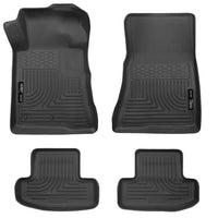 Husky Liners 98371 | Husky Liners Front & 2nd Seat Floor Liners, Fits 10-14 MUSTANG FRONT & 2ND SEAT WEATHERBEATER FLOOR LINERS BLACK