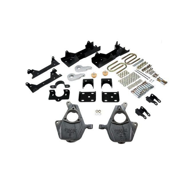 BELLTECH 662 LOWERING KITS  Front And Rear Complete Kit W/O Shocks 2005-2006 Chevrolet Silverado/Sierra (Ext Cab w/ Factory Front Torsion bar) 3 in. or 4 in. F/6 in. R drop W/O Shocks