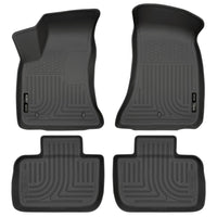 Husky Liners 98061 | Husky Liners Front & 2nd Seat Floor Liners, Fits 11-C CHARGER/CHRYSLER 300 (RWD ONLY) CUSTOM MOLDED FRONT & 2ND SEAT WEATHERBEATER FLOOR LINERS BLAC