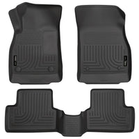 Husky Liners 98151 | Husky Liners Front & 2nd Seat Floor Liners, Fits 11-16 REGAL CUSTOM MOLDED FRONT & 2ND SEAT WEATHERBEATER FLOOR LINERS BLACK