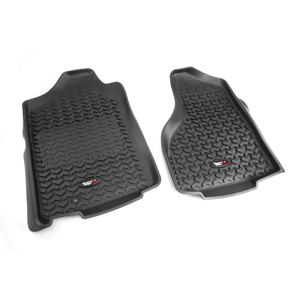 Floor Liners Front Black; 02-11 Dodge Ram 1500/2500/3500