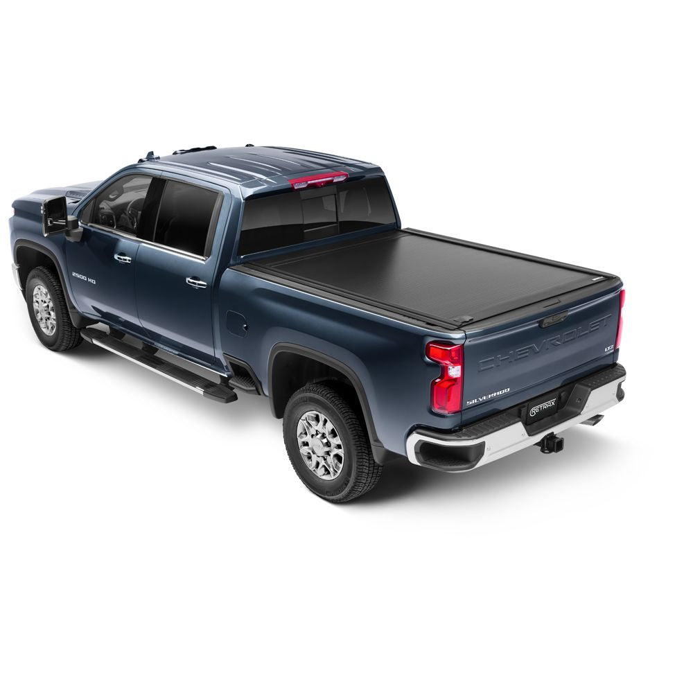 Retrax 60484 - RetraxOne MX Retractable Tonneau Cover - Matte One Piece Polycarbonate Finish - 2020-2021 Chevy Silverado/GMC Sierra 2500 HD/3500 HD 6' 9 Bed without Stake Pockets - Standard Rails