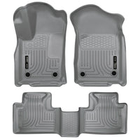 Husky Liners 99152 | Husky Liners Front & 2nd Seat Floor Liners, Fits 16-C DURANGO/GRAND CHEROKEE/DURANGO 2ND AND 3RD ROW WEATHERBEATER SERIES GREY