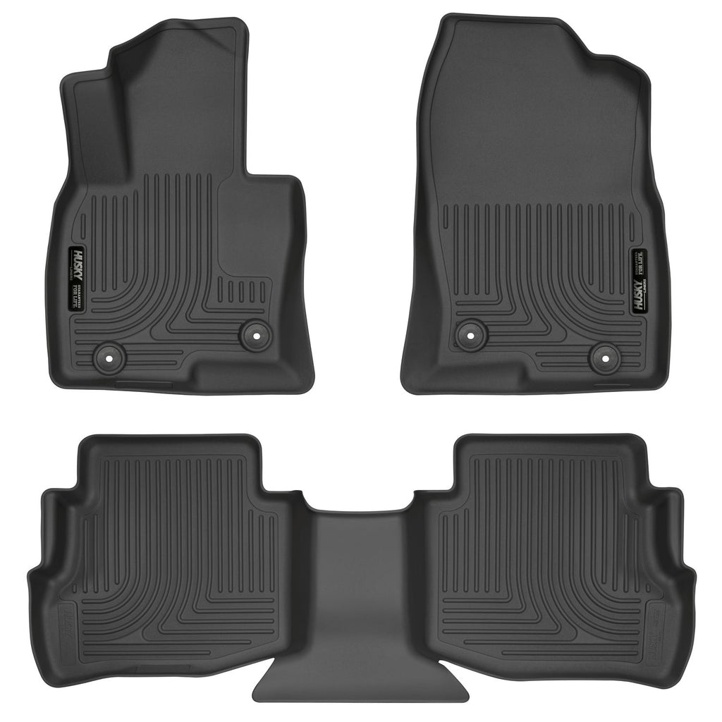 Husky Liners 95611 | Husky Liners Front & 2nd Seat Floor Liners; Front & 2nd Seat Floor Liners, Fits 16-17 CX-9 WEATHERBEATER SERIES BLACK
