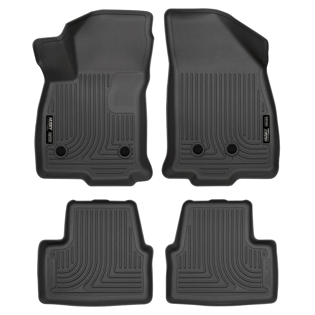 Husky Liners 98281 | Husky Liners Front & 2nd Seat Floor Liners, Fits 16-17 VOLT FRONT & 2ND SEAT FLOOR LINERS (FOOTWELL COVERAGE) WEATHERBEATER SERIES BLACK