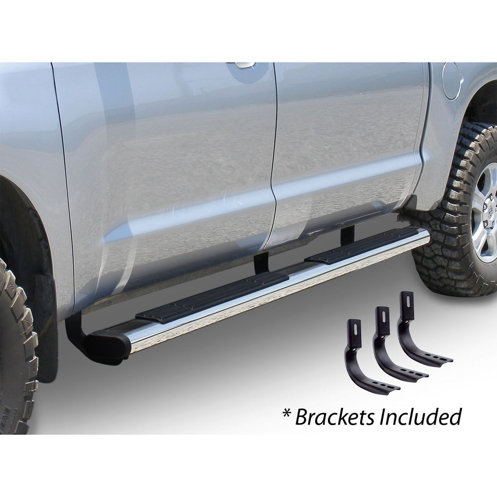 Go Rhino - 686403580PS - 6in OE Xtreme Stainless SideSteps Kit - 80in Long + Brackets