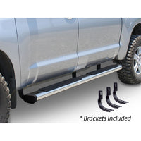Go Rhino - 686403580PS - 6in OE Xtreme Stainless SideSteps Kit - 80in Long + Brackets