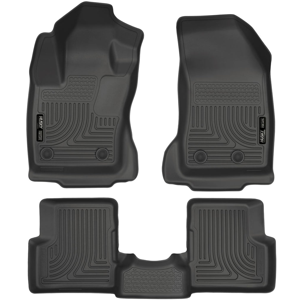 Husky Liners 99081 | Husky Liners Front & 2nd Seat Floor Liners, Fits 15-15 RENEGADE FRONT & 2ND SEAT FLOOR LINERS WEATHERBEATER SERIES BLACK