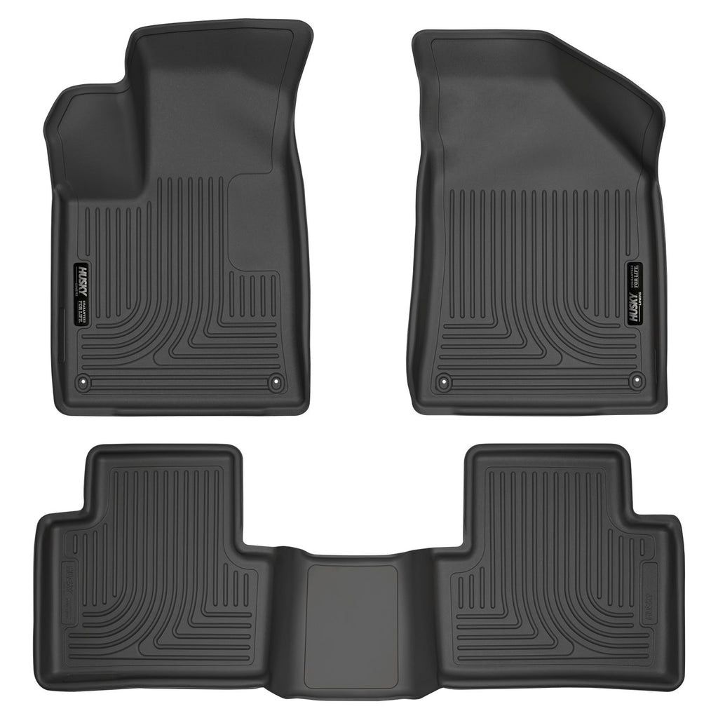 Husky Liners 99071 | Husky Liners Front & 2nd Seat Floor Liners, Fits 15-16 200 FRONT & 2ND SEAT FLOOR LINERS WEATHERBEATER SERIES BLACK