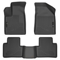 Husky Liners 99071 | Husky Liners Front & 2nd Seat Floor Liners, Fits 15-16 200 FRONT & 2ND SEAT FLOOR LINERS WEATHERBEATER SERIES BLACK