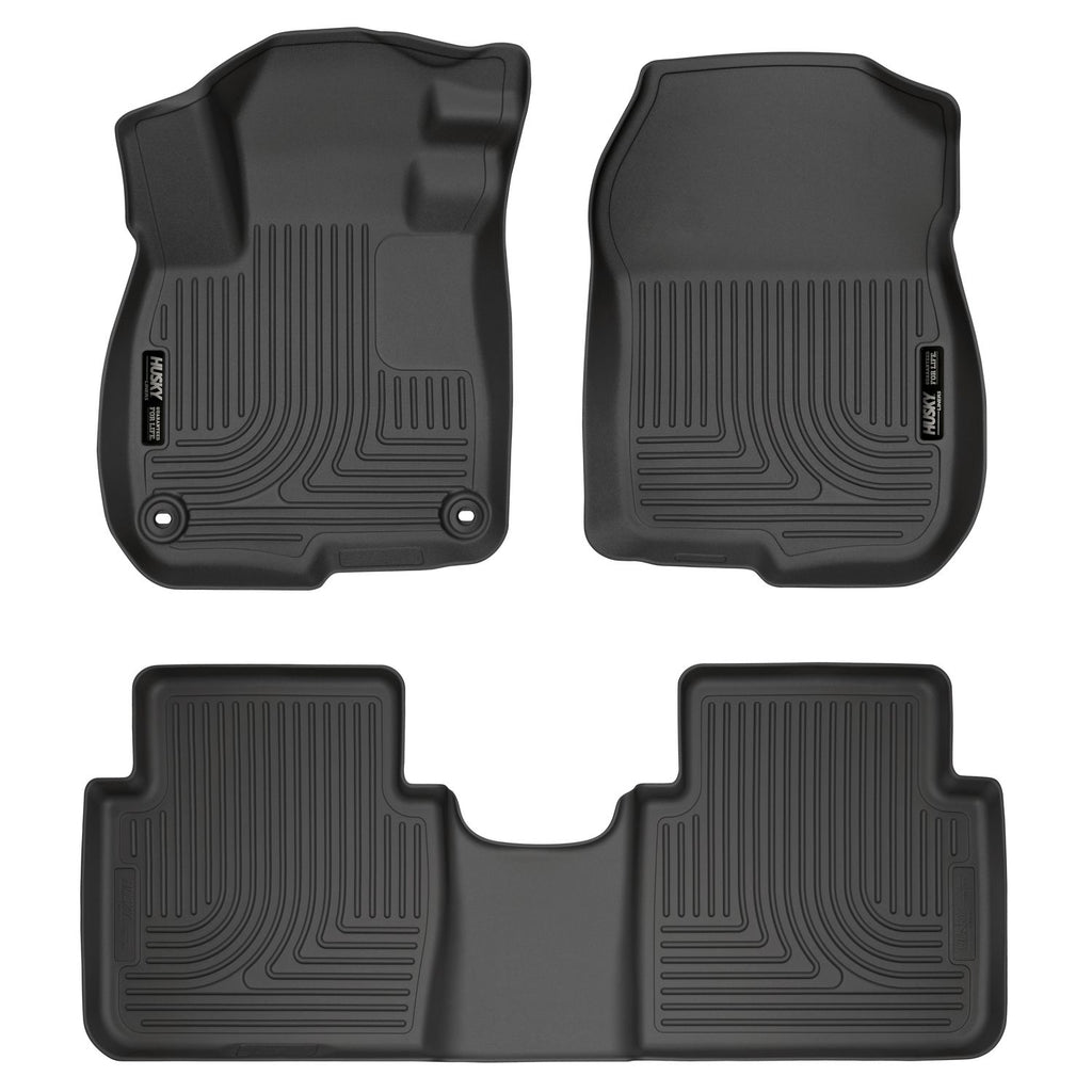 Husky Liners 99401 | Husky Liners Front & 2nd Seat Floor Liners, Fits 17-18 CR-V FRONT & 2ND SEAT FLOOR LINERS WEATHERBEATER SERIES BLACK